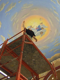 carlin painting ceiling